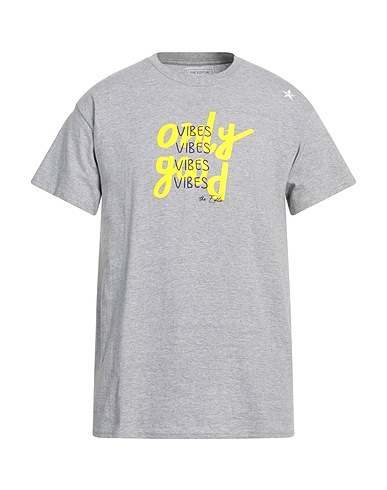 THE EDITOR T-shirt Grigio 100% Cotone