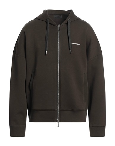 EMPORIO ARMANI Felpa Verde militare 76% Cotone, 18% Poliestere, 6% Elastan