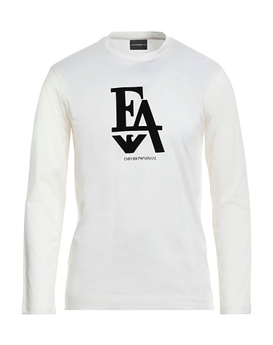 EMPORIO ARMANI Ｔシャツ アイボリー コットン 100%