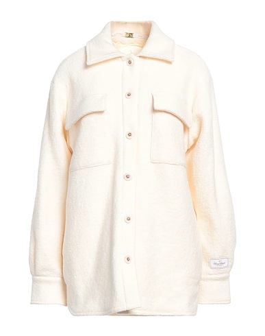 SUN 68 Chemises et chemisiers de couleur unie Ivoire 53% Laine, 47% Viscose