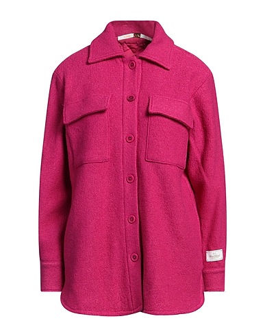 SUN 68 Chemises et chemisiers de couleur unie Fuchsia 53% Laine, 47% Viscose
