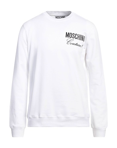 MOSCHINO Felpa Bianco 100% Cotone