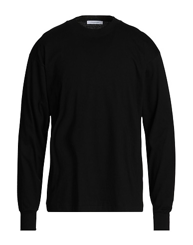 CRUCIANI Basic T-Shirt Black 100% Cotton