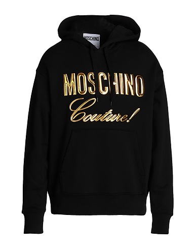 MOSCHINO Felpa Nero 100% Cotone