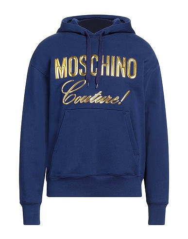 MOSCHINO Hooded track jacket  Blue 100% Cotton