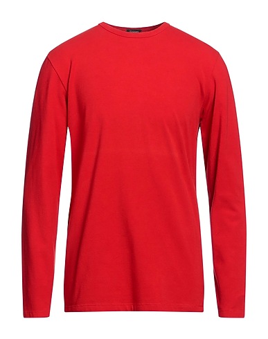 CRUCIANI Basic T-Shirt Red 100% Cotton