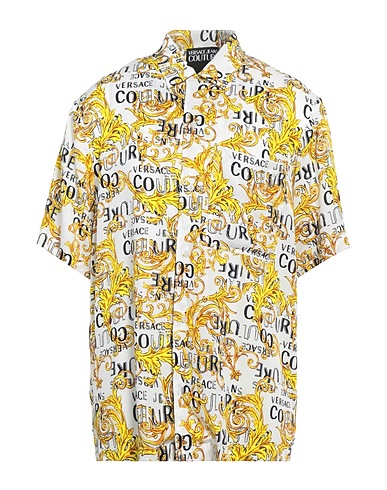 VERSACE JEANS COUTURE Patterned shirt White 100% Viscose