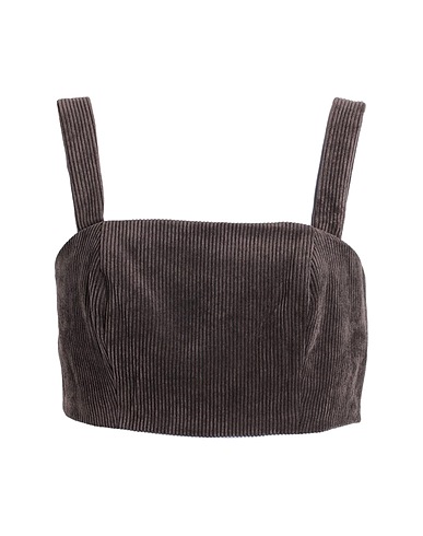 SOMETHINGNEW0803 Top Dark brown 90% Polyester, 8% Nylon, 2% Elastane