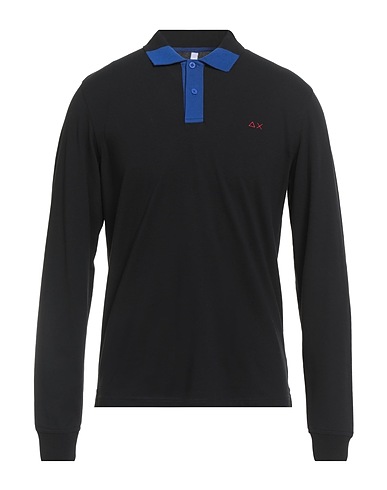 SUN 68 Polo Nero 95% Cotone, 5% Elastan