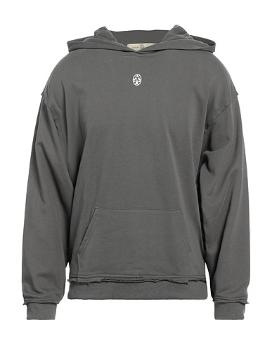UNTITLED ARTWORKS Hooded track jacket  Charcoal 98% Cotton, 2% Elastane