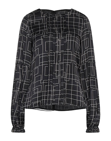 ANNARITA N Top Black 100% Viscose