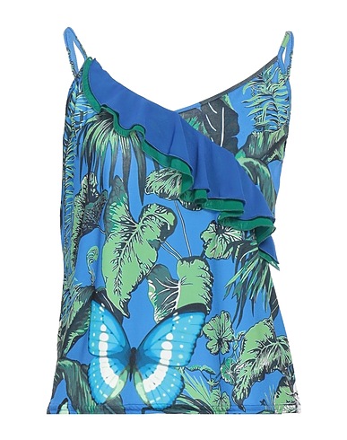LUCKYLU  Milano Top Bright blue 95% Polyester, 5% Elastane