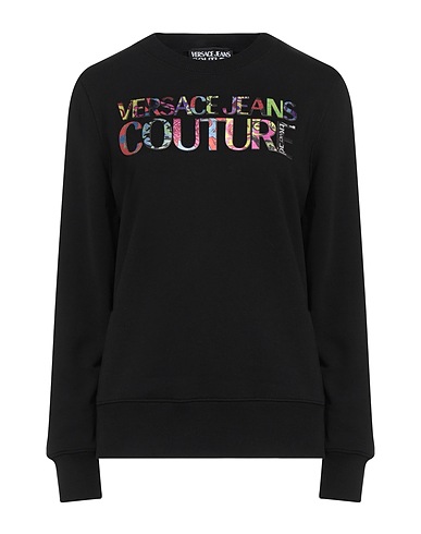 VERSACE JEANS COUTURE Sweatshirt Black 100% Cotton