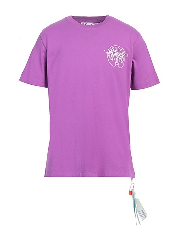 OFF-WHITE™ T-shirt Mauve 100% Cotton