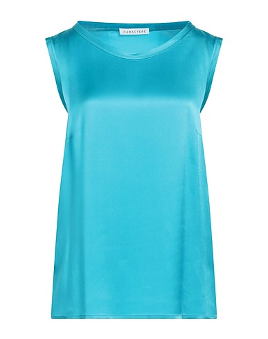 CARACTÈRE Top Azzurro 75% Acetato, 25% Seta