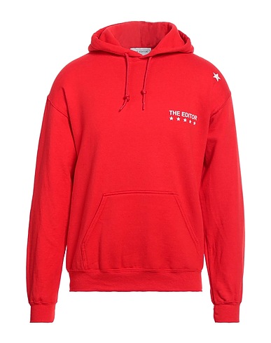 THE EDITOR Felpa Rosso 50% Cotone, 50% Poliestere