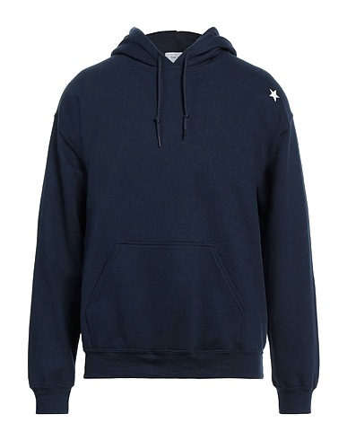 THE EDITOR Hooded track jacket  Navy blue 100% Cotton
