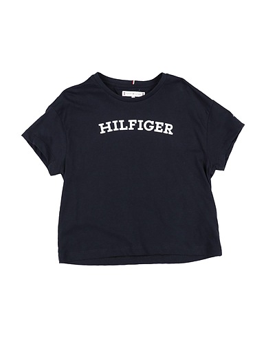 TOMMY HILFIGER T-shirt Σκούρο μπλε της νύχτας 100% Βαμβάκι