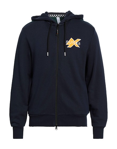 SUN 68 Hooded sweatshirt Midnight blue 100% Cotton