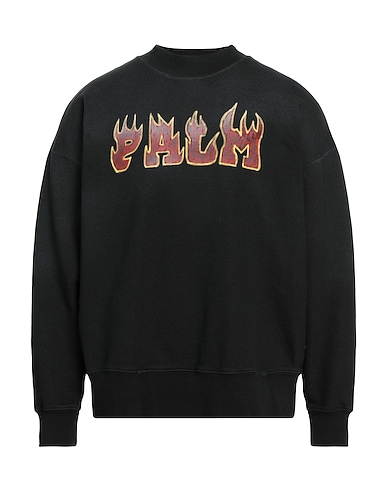 PALM ANGELS Sweatshirt Black 100% Cotton, Polyester