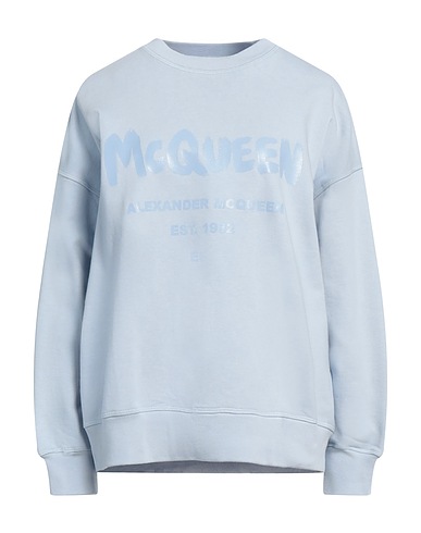 MCQUEEN Felpa Celeste 98% Cotone, 2% Elastan