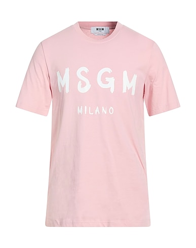 MSGM T-shirt Light pink 100% Cotton