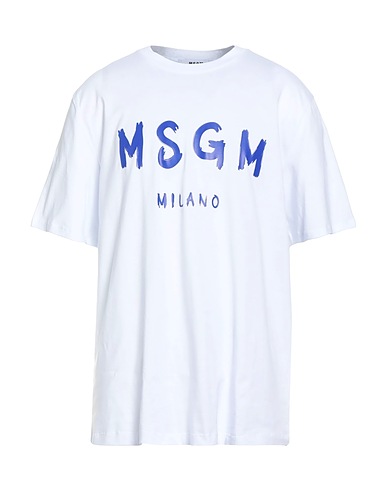 MSGM T-shirt White 100% Cotton