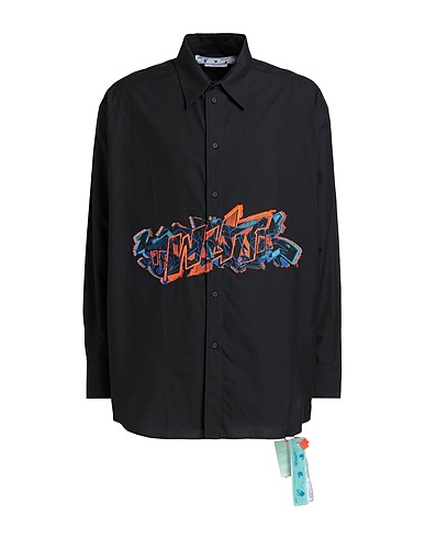OFF-WHITE™ Shirts Black 95% Cotton, 4% Polyester, 1% Acetate