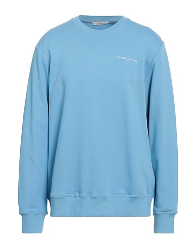 IH NOM UH NIT Felpa Blu chiaro 100% Cotone, Elastan