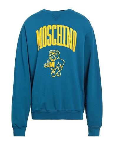 MOSCHINO Sweatshirt COUTURE Deep teal 100% Cotton