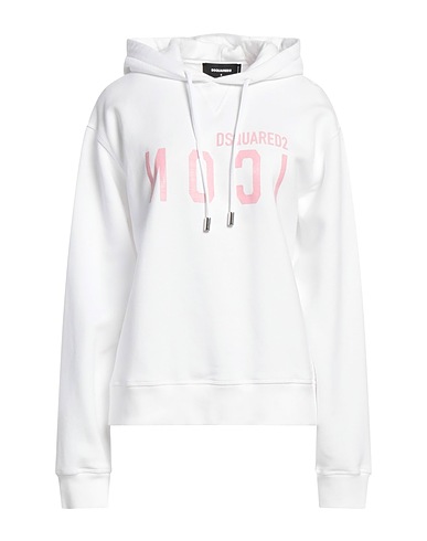 DSQUARED2 Felpa Bianco 100% Cotone