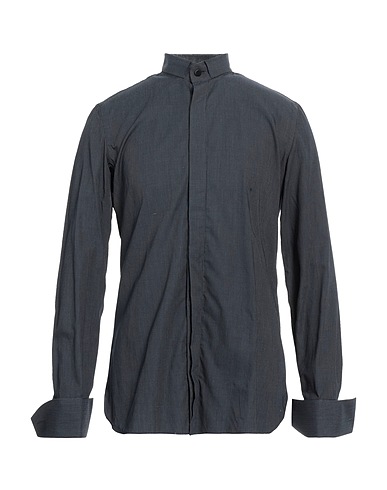 GIAMPAOLO Patterned shirt Midnight blue 100% Cotton