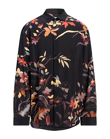 ETRO Patterned shirt Charcoal 100% Silk