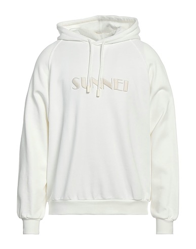 SUNNEI Hooded track jacket  White 100% Cotton