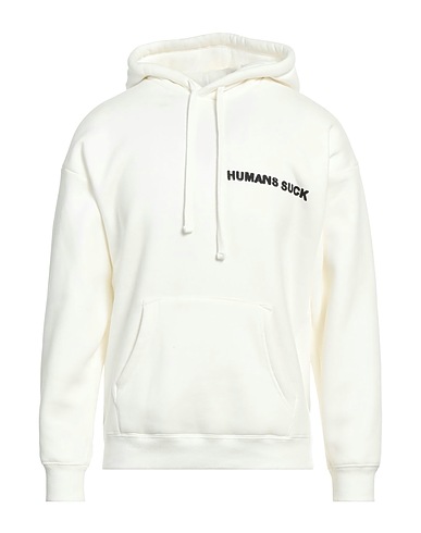 DIESEL Hooded sweatshirt Off white 51% Polyester, 49% Cotton