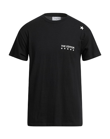 THE EDITOR T-shirt Black 100% Cotton