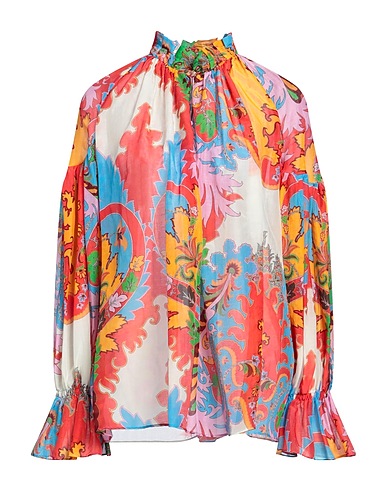 ETRO Top Red 65% Cotton, 35% Silk