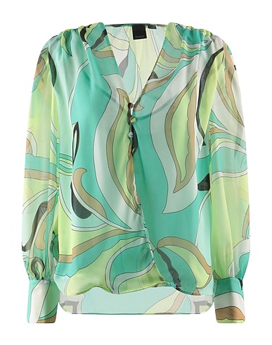 PINKO Top Light green 100% Polyester