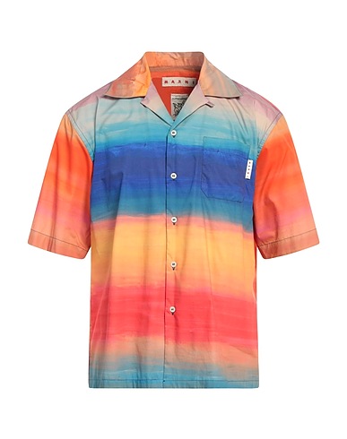 MARNI Patterned shirt Blue 100% Cotton