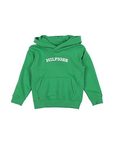 TOMMY HILFIGER Sweatshirt Green 78% Cotton, 22% Polyester, Elastane