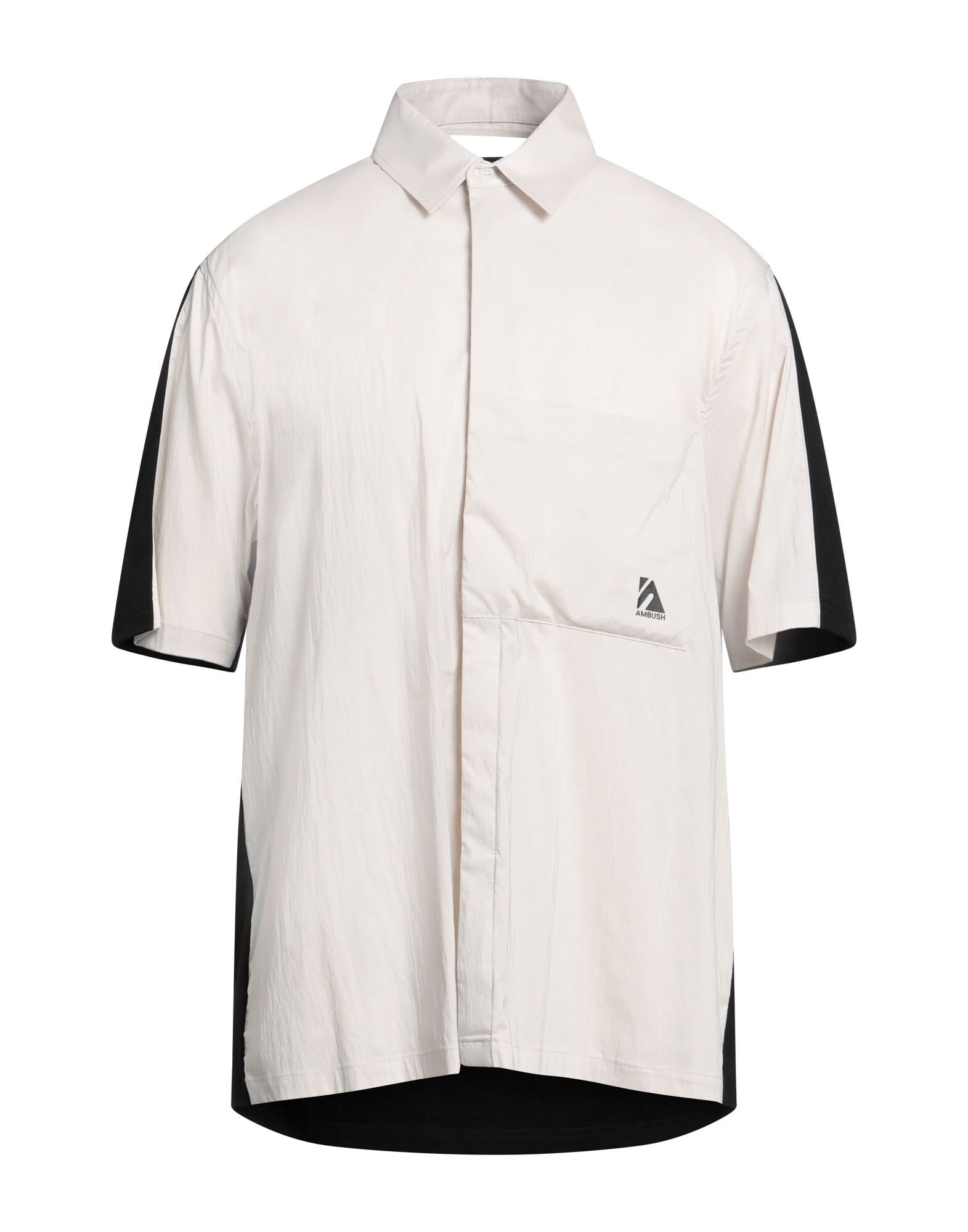 AMBUSH® 半袖ワークシャツ 在庫限りセール SALE 20%off 花旅楽団 SCRIPT 紅葉梟柄 シルク
