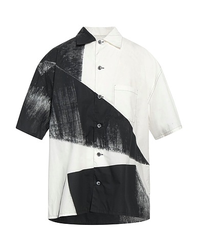MCQUEEN Patterned shirt Black 100% Cotton