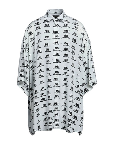 BALENCIAGA Patterned shirt White 100% Viscose