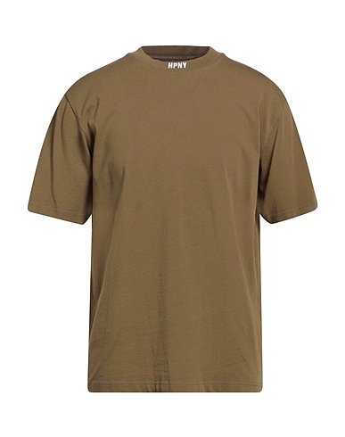 HERON PRESTON T-shirt Khaki 100% Cotton