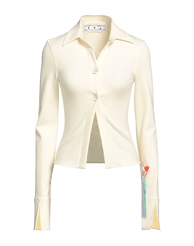 OFF-WHITE™ Hemden und Blusen einfarbig Cremeweiß 86% Polyamid, 14% Elastan