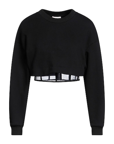 MCQUEEN Sweatshirt Black 100% Cotton, Polyamide