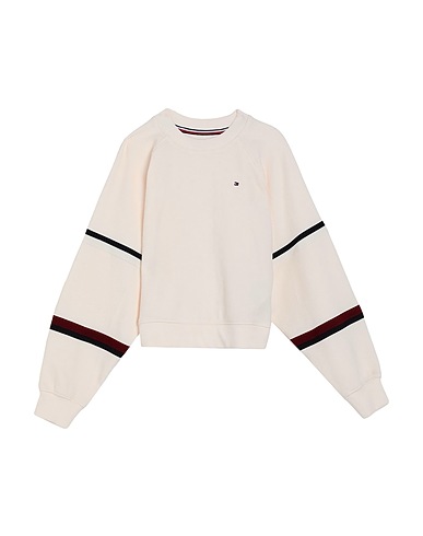 TOMMY HILFIGER Sweater White 100% Cotton, Elastane, Polyester