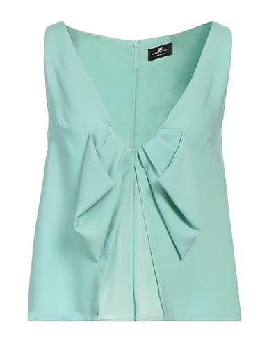ELISABETTA FRANCHI Top Sage green 100% Viscose, Polyester