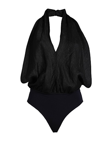 JIJIL TOPWEAR Nero 88% Lino, 12% Poliammide