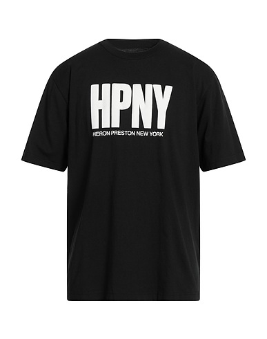 HERON PRESTON T-shirt Black 100% Cotton
